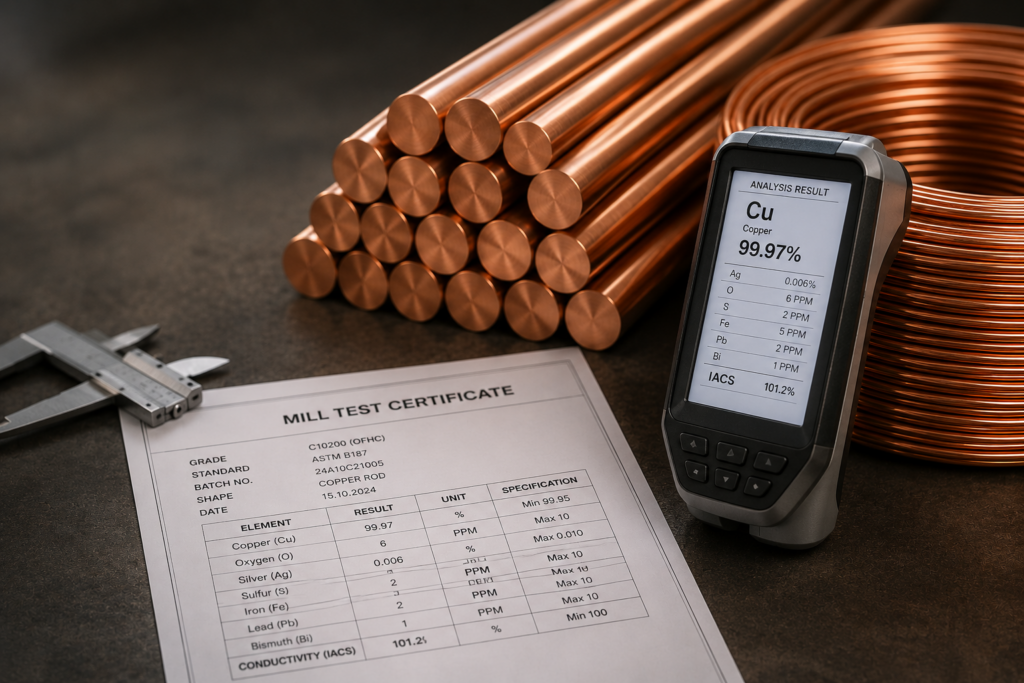 How to Verify Copper Purity Before Placing a Bulk Order